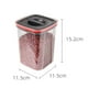 thumbnail image 3 of Huarll - Recipientes herméticos para almacenar alimentos con tapas, de plástico, para organizar la despensa de la cocina, cereales, harina y azúcar, 600 ml, 3 of 3