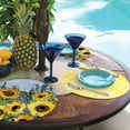 thumbnail image 5 of CounterArt "Sunflowers Gallery" 4-Pack Round Reversible Tabletop Placemats, 5 of 7