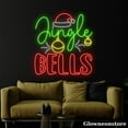 thumbnail image 4 of Glowneon Jingle Bells Neon Sign, Santa Hat Led Sign, Christmas Bubbles Led Sign, Restaurant Coffee, 4 of 5