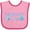 Pink and Fuchsia, variant on Inktastic Mermaid Vibes Text in Blues Boys or Girls Baby Bib