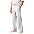 thumbnail image 7 of LRen Girls' School Uniform Pants Dress Pants Kids School Uniform Casual Uniform with Pocket School Uniform Preppy Clothes for Big Kids,White,5-6 Years, 7 of 7