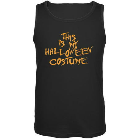 My Funny Cheap Halloween Costume Black Adult Tank Top