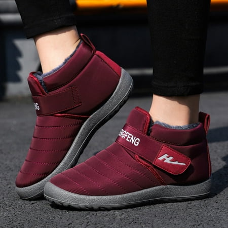 

Thanksgiving Day Clearance VEKDONE Women s Snow Boots Winter Ankle Short Bootie Waterproof Footwear Warm Shoes