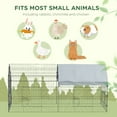 thumbnail image 4 of PawHut 87" Small Animal Cage for Chicken, Rabbits, Chinchillas with Roof, 4 of 10
