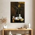 thumbnail image 2 of Elephant Stock Carved Wooden Buddha Wall Art - Vertical Canvas Wall Art - Living Room Wall Decor - Wellness Canvas - Brown And Gold Decor - 26" x 39", 2 of 8