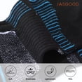 thumbnail image 3 of JASGOOD 12 Pairs Mens Ankle Socks Low Cut Cushioned Athletic Short Socks with Heel Tab, 3 of 5