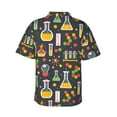 thumbnail image 4 of Chemistry Science Men's 3d Print Casual Button Down Shirts, Novelty Hawaiian Short Sleeves S, 4 of 8