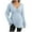 Blue., variant on Akafmk Womens Long Sleeve Maternity Tops,Women's Maternity Ribbed Solid Color V Neck Long Sleeve Button Front Casual Slim Fitting Curved Hem Stretchy Pregnancy Tops