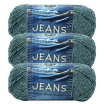 Lion Brand Yarn Jeans Vintage Medium Acrylic Yarn 3 Pack