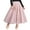 Pink, variant on Lnzyyephy Women Mesh Skirt Solid Multilayer Pleated High Waist Lace Long Tulle Skirts for Wedding Party
