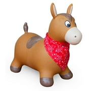 Waddle Inflatable Hopper Animal, Kids and Toddlers, Pump, 2 Years and up, Brown Horse