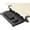 Black, variant on Small Keyboard Tray, Under Desk Pull Out with Extra Sturdy C Clamp Mount System, 20 Inches (26 Inches Including The Clamps) x 11 Inches Slide-Out Platform Computer Drawer for Typing, Black,