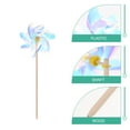 thumbnail image 2 of CIMAXIC Bright Assorted Color Pinwheels for Kids Decorative Windmill Toy and Garden Decor 2Pcs Plastic,17.72"X7.09"X6.3", 2 of 4
