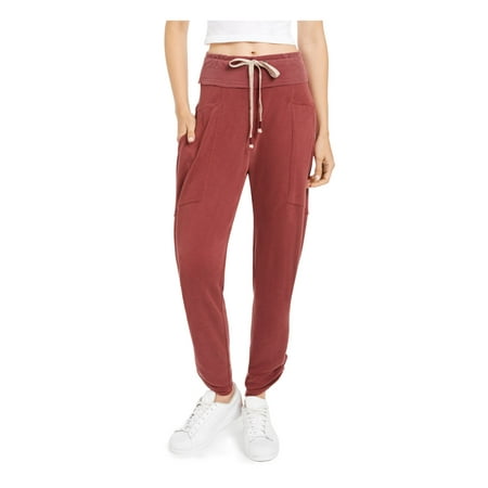 FREE PEOPLE Womens Maroon Lounge Pants Size: M