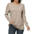 thumbnail image 6 of Women Blouses Long Sleeve Fitness Woman Sweaters Extra Small Shirts Women Olive Long Sleeve Shirt Turtle Neck Womens T Shirrs Short Tee Shirts Graphic Tees T Shirt Patch Summer Button down Khaki M, 6 of 9