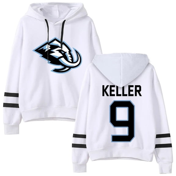 Utah Mammoth Clayton Keller Merch Hoodie Retro Trend Sweatshirt Men's And Women's Casual Clothing