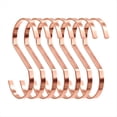 thumbnail image 2 of Paquete de 40 4 Pulgadas Rosa Planos Colgantes - Gancho En Forma de S S de Carga Pesada, para Utensilios de Cocina,Herramientas de Jardinería, Ropa., 2 of 5
