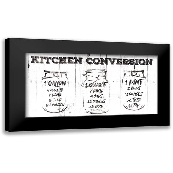 Grey, Jace 14x9 Black Modern Framed Museum Art Print Titled - Kitchen Conversion BW