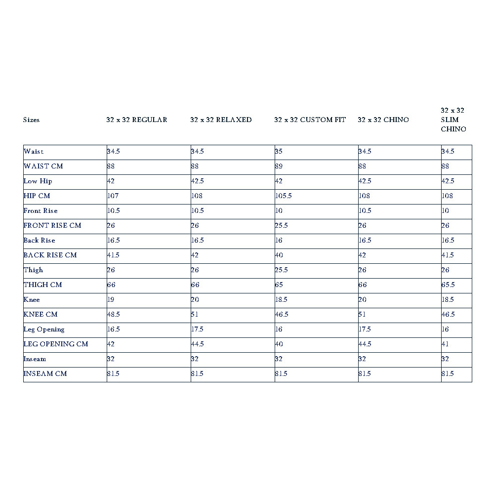 Tommy Hilfiger  Mens Size Guide  Louis Boyd