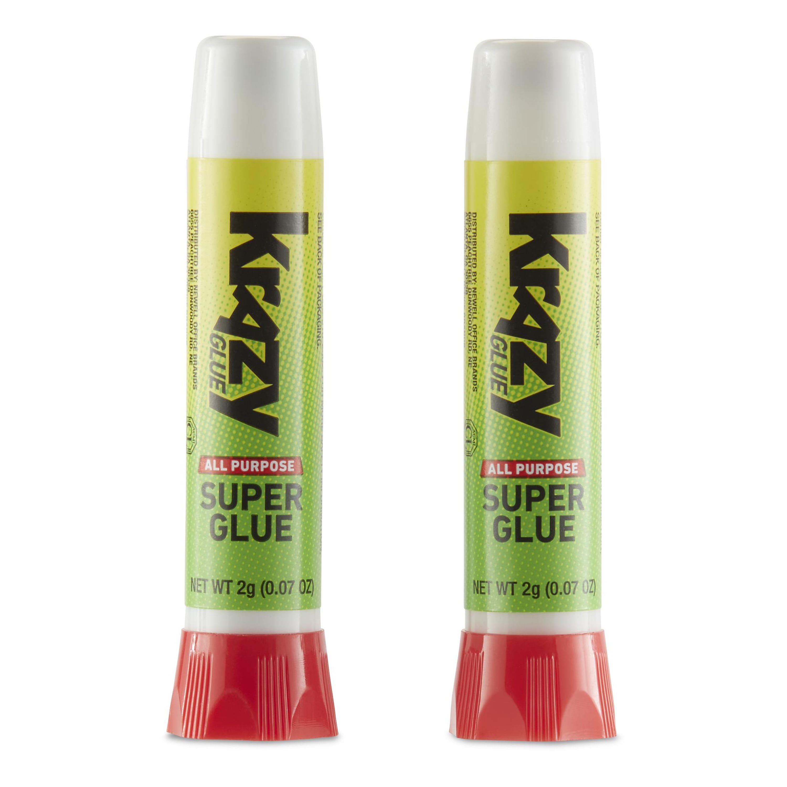 Krazy Glue Singles Tubes All Purpose Glue, 0.026 oz, 4 count
