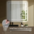 thumbnail image 3 of JIOABL LED Bathroom Mirror 36"x 36" with Stepless Dimmable Wall Mirrors with Anti-Fog, Vanity Mirror with 3 Color Modes, Shatter-Proof, Bathroom Mirror with LED Lights, 3 of 10