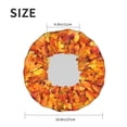 thumbnail image 4 of KLL Autumn Maple Leaf Pile Pattern Shower Cap & Bath Cap for Women,Reversible Oversized Waterproof Shower Caps for all Hair Lengths,Elastic Reusable Bathing Hair Cap, 4 of 6