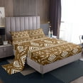thumbnail image 1 of Erosebridal Bohemian Aztec Bed Sheets Queen, Tribal Geometric Pattern Bedding Queen Size, Brown 4pcs, 1 of 7