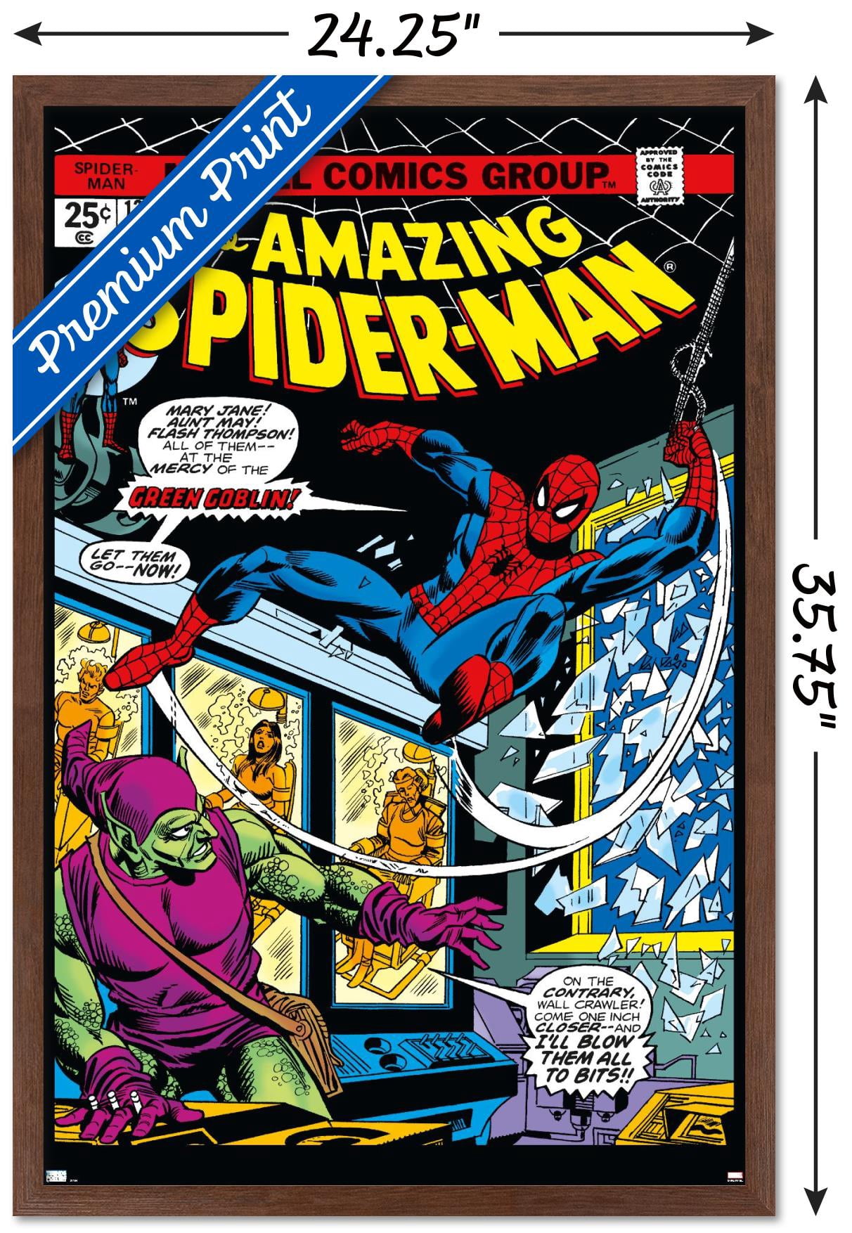 Marvel Comics - Spider-Man - Amazing Spider-Man #137 Wall Poster, 22.375" x 34", Framed