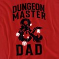 thumbnail image 2 of Dungeons & Dragons Father's Day Daddy Dungeon Master Unisex Adult Long-Sleeve T Shirt, Red, Large, 2 of 4