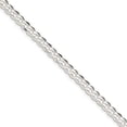 thumbnail image 4 of Sterling Silver Rhodium-plated 6mm Curb Chain Bracelet Size 8, 4 of 4