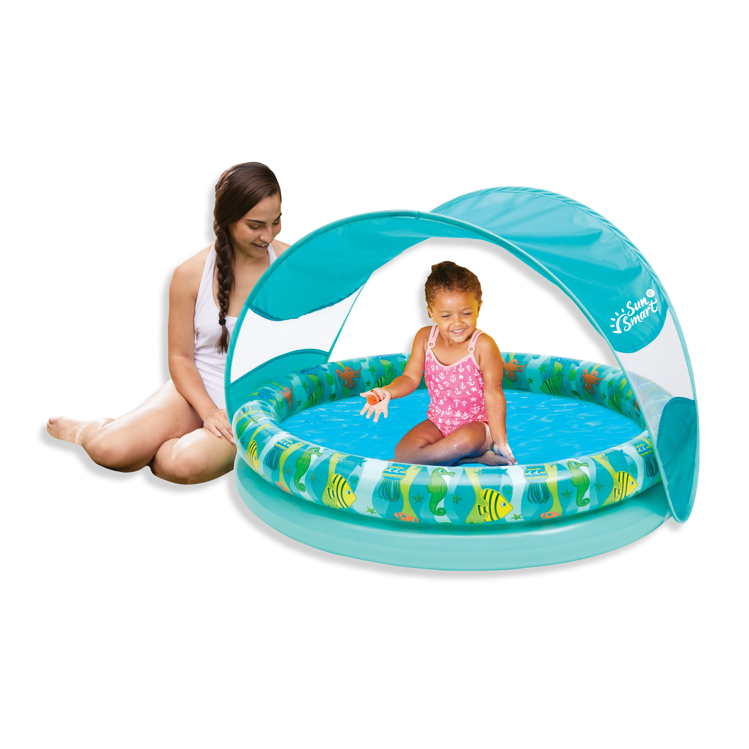 Aqua SunShade Canopy Pool ​with Carry Bag​ | Inflatable Kids Pool