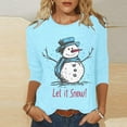 thumbnail image 1 of Qertyioot Chandail en Molleton de Noël pour Femmes, Manches Longues, Col Rond, Décontracté, 1 of 5