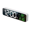 thumbnail image 1 of Digital Alarm Clocks for Bedrooms, Smart Led Wall Clock with Music Temperature Snooze for Office, Living Room Decor (Warm Ivory White, Classic, 1 of 5
