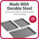 thumbnail image 3 of Good Cook 04322 comida Set Of 3 Non-Stick Cookie Sheet Multicolor GoodCook NA, 3 of 6