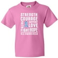 thumbnail image 3 of Inktastic ALS Awareness Strength Courage Support Youth T-Shirt, 3 of 5