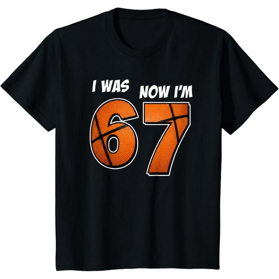 7 Year Old Birthday - was 6 Now I'm 7 67 Kids and Teenagers T-Shirt- American fashion hot selling casual retro high quality 100% cotton T-shirt 1 piece