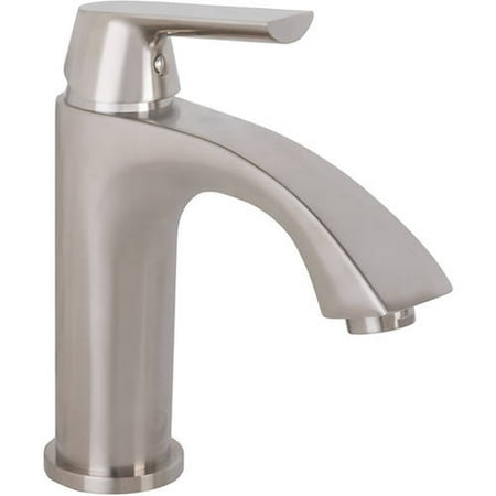 VIGO Penela Bathroom Single Hole Faucet, PVD Brushed Nickel