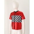 thumbnail image 3 of CHICTRY Kids Boys Racer Cosplay Costume Carnival Dress Up Short Sleeve Tee Shirt Tops Racer Outfit Red 4, 3 of 7