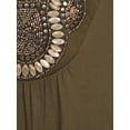 thumbnail image 5 of White Mark Women's Maternity Myla Embellished Tunic Top, 5 of 5