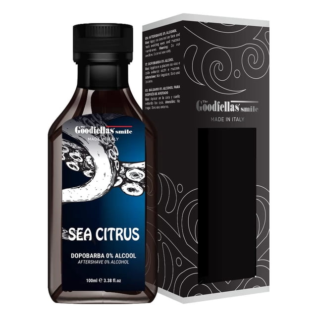 The Goodfellas' smile Calmante Sin Alcohol After Shave Splash/Tónico Hecho en Italia 100 ml 3.38 oz (SEA CITRUS)
