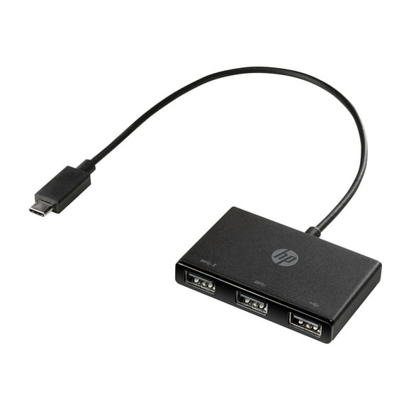 HP USB-C to USB-A - Hub - 3 x SuperSpeed USB 3.0 - desktop - promo - for HP 21; Pavilion 24, 27, TP01; Pavilion Laptop 13, 14, 15