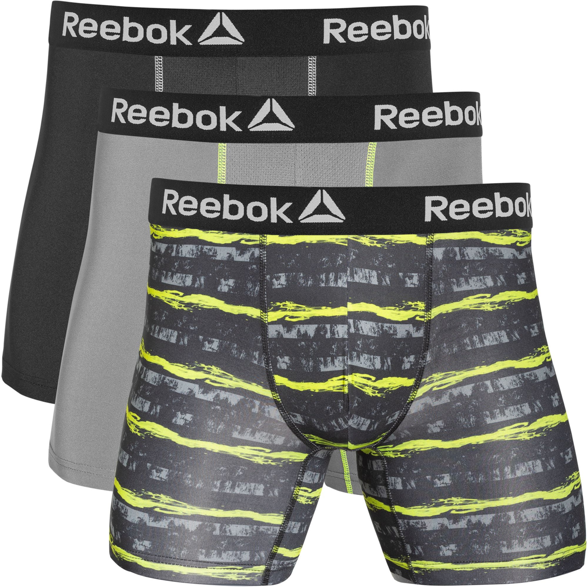 Reebok Reebok Men's Performance 6'' Boxer Briefs 3 Pack Walmart