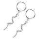 thumbnail image 4 of 1 Pair Creative Snake Shape Earrings Fashion Silver Eardrop Decorative Ear Jewelry Ear Dangle Gift for Women Lady (White Gold), 4 of 4