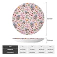 thumbnail image 2 of Salouo Hello Summer With Gnome Pattern Bone China Decorative Plate,Holiday Decor Decorative Ceramic Plates with Stand Elegant Home DéCor for Hallway/Living Room/Bedroom-8in, 2 of 6
