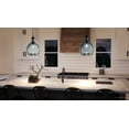 thumbnail image 2 of Urban Ambiance Luxury Bohemian Pendant, Size: 20-3/8"H x 13"W, with Farmhouse Style Elements, Olde Bronze Finish and Recycled Blue Textured Shade, UHP2771, 2 of 7