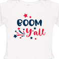 thumbnail image 4 of Inktastic 4th of July Boom Y'all with Red White and Blue Stars Boys or Girls Long Sleeve Baby Bodysuit, 4 of 5