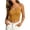 Yellow, variant on Pafei Tyugd Women Crop Camisole Spaghetti Strap Tank Tops Built in Bra Y2K Clothes for Going Out Scoop Neck Tshirts Orange L