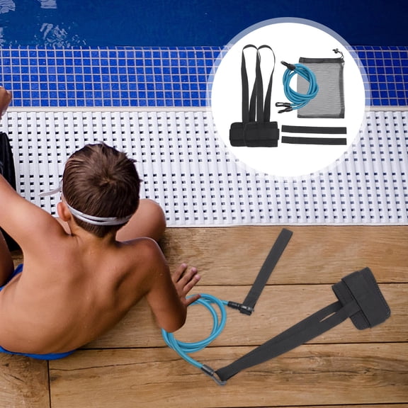 ETHZZLE Swimming Resistance Belts Swim Training Equipment Neoprene for Trainer Swimming 1 Set