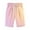 Pink, variant on Plebaso Men's Stylish Shorts Gradient Color Summer Beach Shorts Drawstring Casual Knee Length Shorts