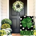 thumbnail image 6 of Happy St Patricks Day Garden Flag - 12x18 Inch Double Sided Outside, Leprechaun Gnome Lucky Shamrock Holiday Yard Outdoor Flag, 6 of 6